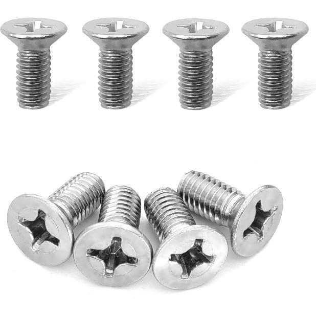 8Pack Stainless Steel Brake Disc Rotor Screws, Stainless Steel Retaining Screws for Front and Rear by Mission Automotive, Compatible with for Honda,