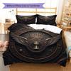 Magictools Pattern Bedding Quilt Set Quilt Cover Pillowcase Home Decoration Birthday Gift (1 * duvet cover + 2 * pillowcase, without core)
