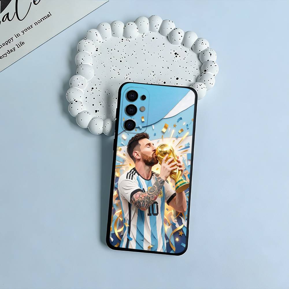 M-Messi-10 basketbalový Černý měkký silikonový kryt na telefon pro Samsung S25, S24, S21, S22, S23, S30, Ultra, S20, Plus, FE, Lite