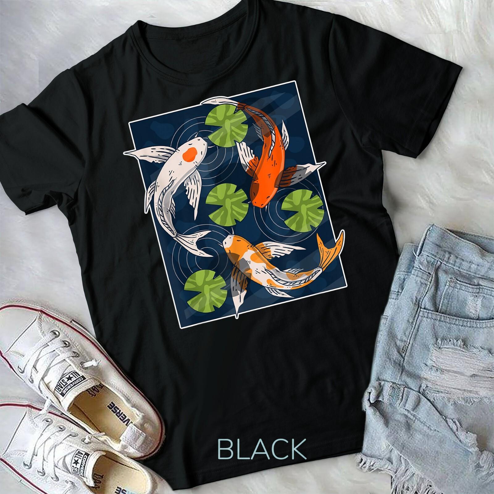 Koi Fish Lover Asian Japanese Carp Water Pond Animal Pet T-shirt Unisex T-shirt L