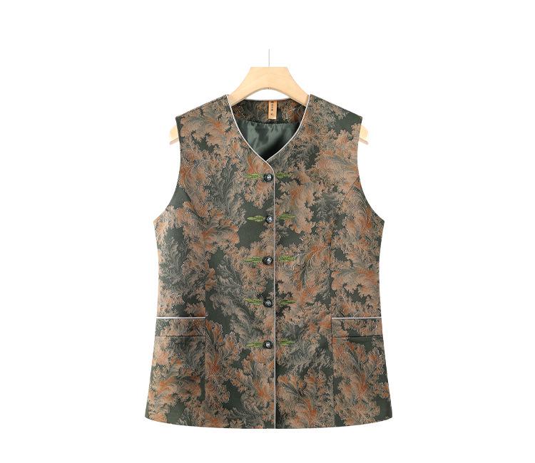 Grandma's Lightweight Autumn Vest for Middle-Aged & Elderly Women - Sleeveless Jacket for Spring & Fall