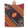 Decorative Kilim, Navaho Weave, Woven Textile Blankets Warm Flannel Throw Blanket Cover for Bed Living Room Picnic Home Couch