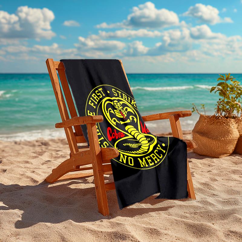 1pc Football Team (25) Beach Towel, Comfortable and Thick, and Swimming/Bath/Picnic/Camping Towel, Suitable for Seaside Beaches