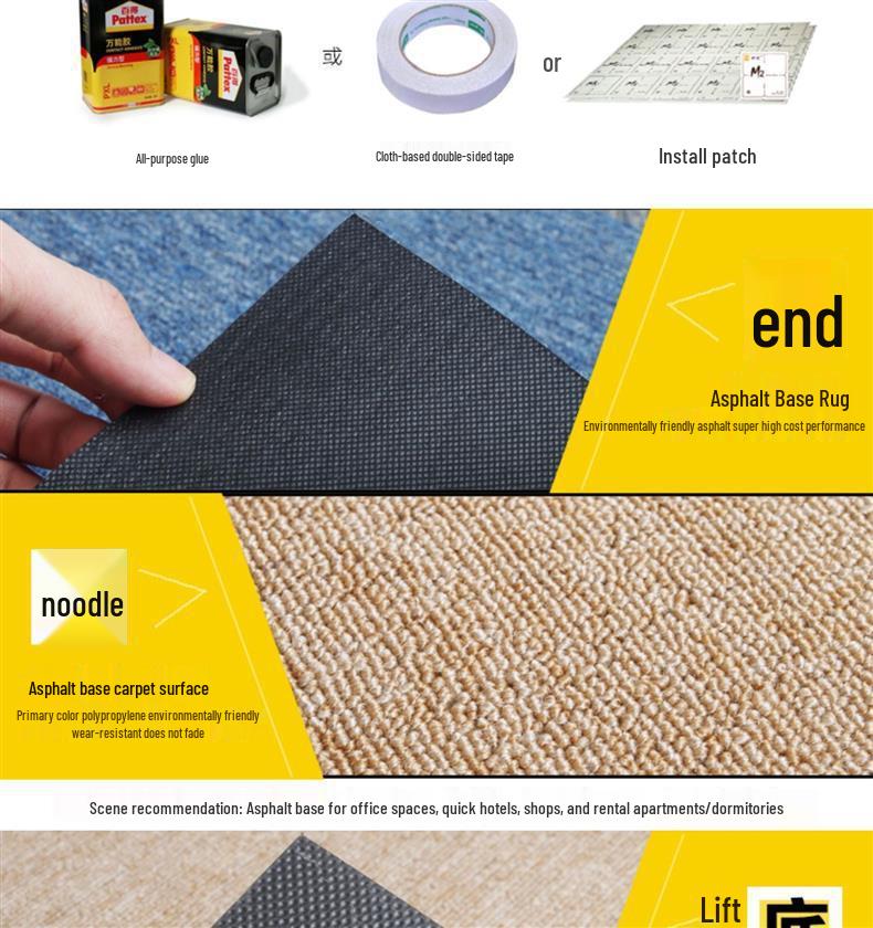 Verriegelbare Büroteppichfliesen - Vollständige Abdeckung für Geschäftsräume