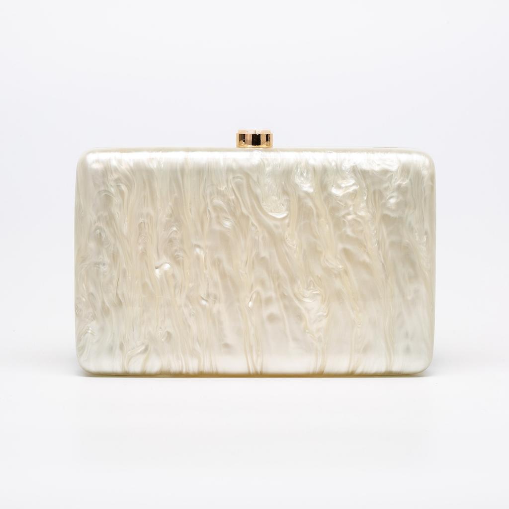 Women'S Shoulder Oblique Span Bag, Special-Shaped Shell Acrylic Bag, Fashion Wedding Dinner Clutch Bag