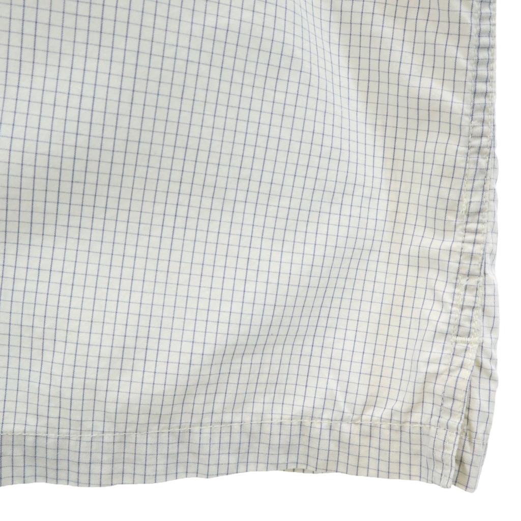 Gap Check Pattern Short Sleeve Cotton Shirt M White Men's Used