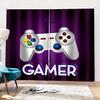 3D Cool Hra Elektronický Ovladač Závěs Gamer Boy Dětský Pokoj Dekor Závěs Obývací Pokoj Dekor Závěs 2 Panely Doprava Zdarma