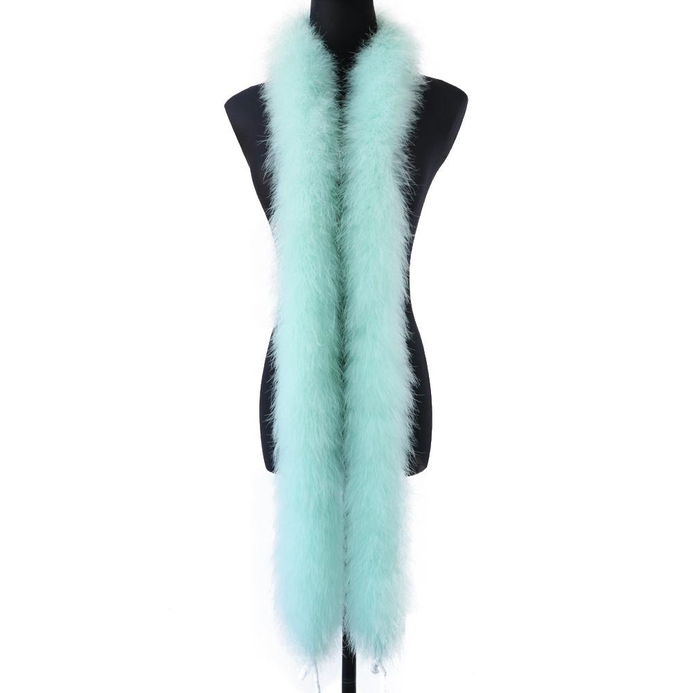 DIY 50Gram Pink Fluffy Turkey Marabou Feathers Boa for Wedding Carnival Dress Costumes Decoration Scarf Shawl Boas Sewing Crafts 2M
