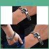 Titanium Steel Skull Mens Bracelet With Vintage Style For Fashionable Men