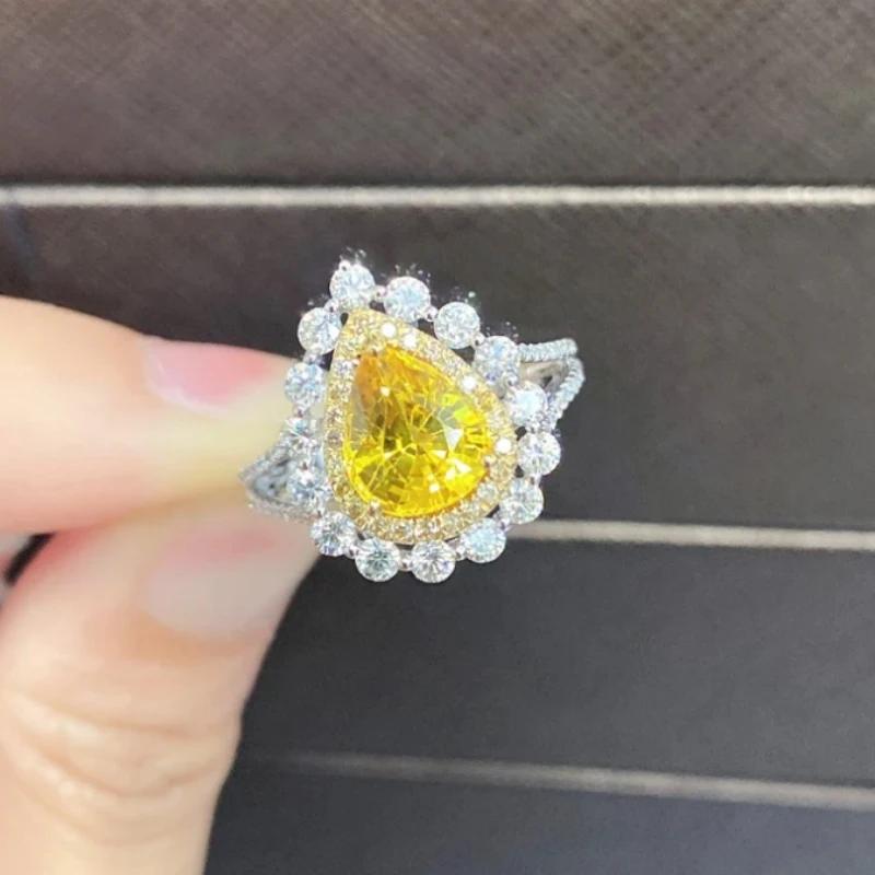 European and American Light Luxury High-end Feeling Zircon Ring With Adjustable Opening For Female Engagement and Wedding Rings