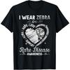 I Wear Zebra For Rare Disease Awareness Gifts T-Shirt