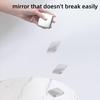 Foldable Makeup Mirror Portable Double-Sided Mirror Stainless Steel Pocket Small Tinkering Mirror ForTravel Beauty Cosmetic Tool