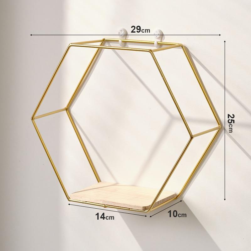 Ironwork Storage Rack Wall-mounted Living Room Wall OrnamentsFigurine Storage Rack Room Wall Decoration and Wall Ornaments