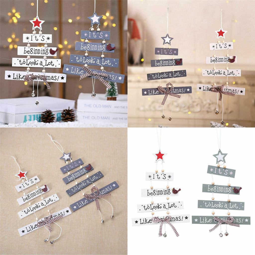 Exquisite Christmas Wooden Pendant Ornament For Elegant Home Party Decor