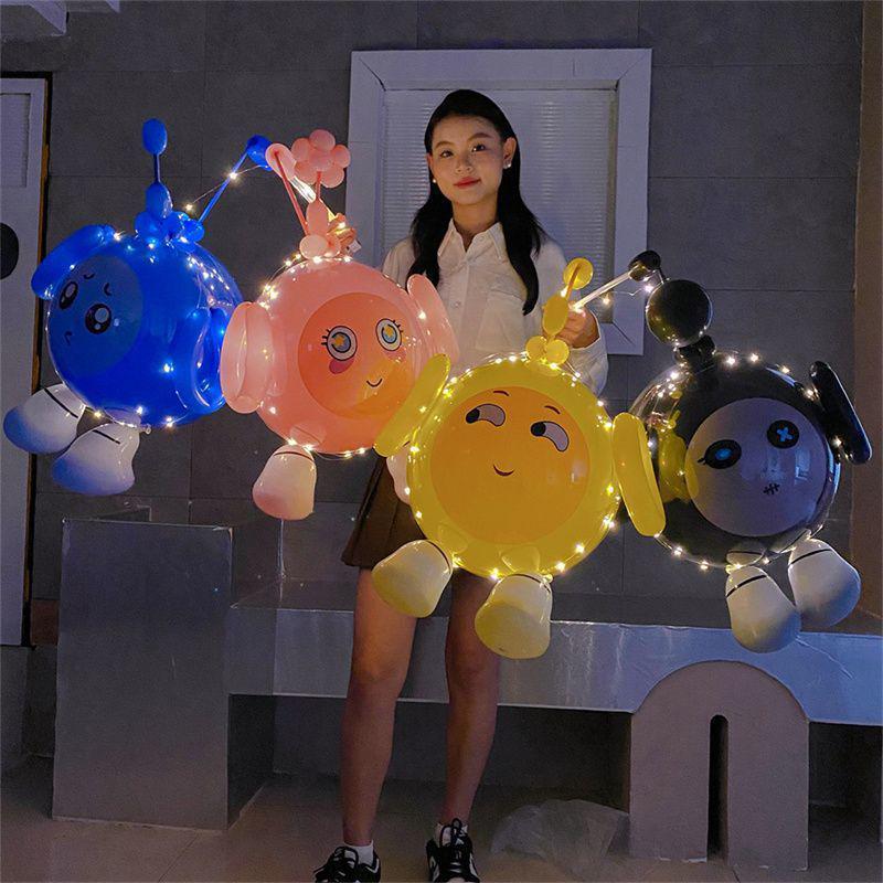 Cartoon Egg Waffle Lanterns: Luminous Bobo Balloons for Night Markets & Parties