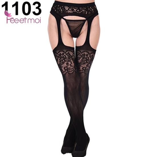 Sexy Pantyhose Enchanting Waist Curve Breathable Sleep Colthes Seamless Sexy Wear Long Mesh Lace Stocking Women Socks