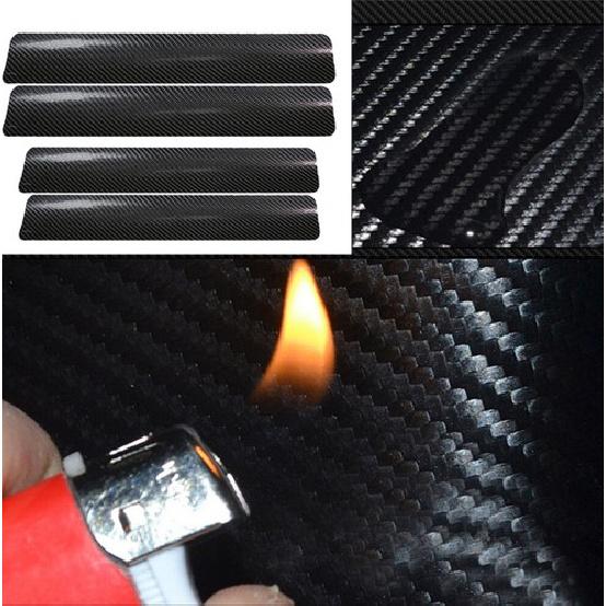 Car Door Sill Scuff Cover Plate Vinyl Sticker Carbon Fiber Protector Accessories
