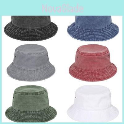Vintage Cotton Bucket Hat For Men And Women With Large Brim
