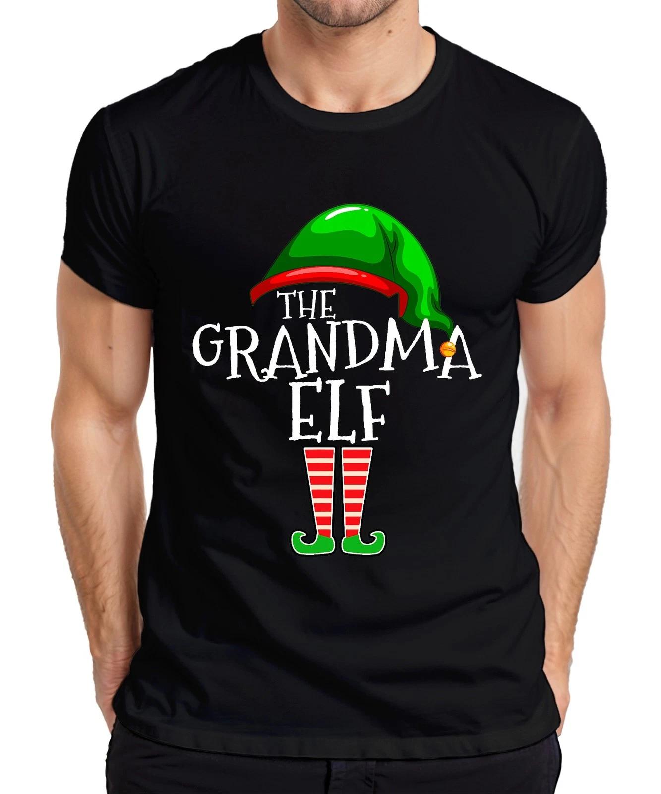 The Grandma Elf Weihnachten Oma Geschenk gestreifte Beine lustig Herren T-Shirt L