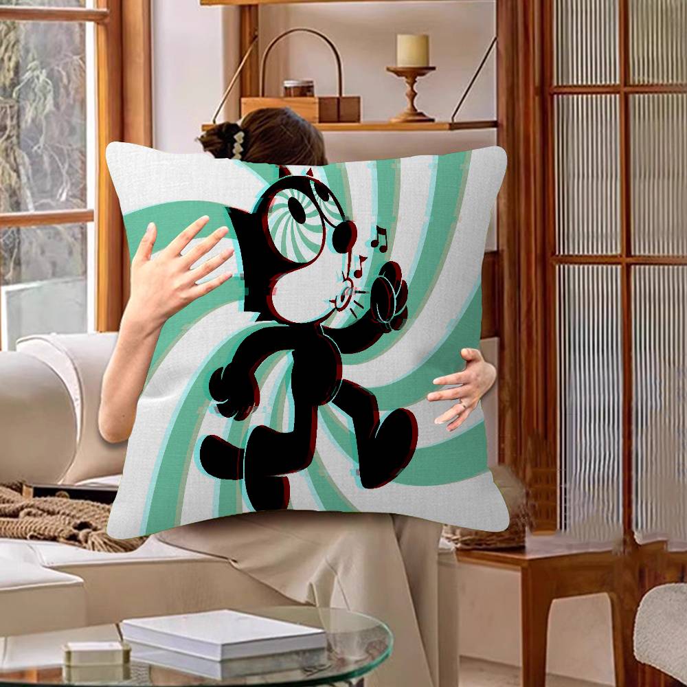 Cute F-Felix The Cat Pillow Anime Pillow Sofa Bed Head Pillow Cover Cushion Cover 45x45 Cm Fashion