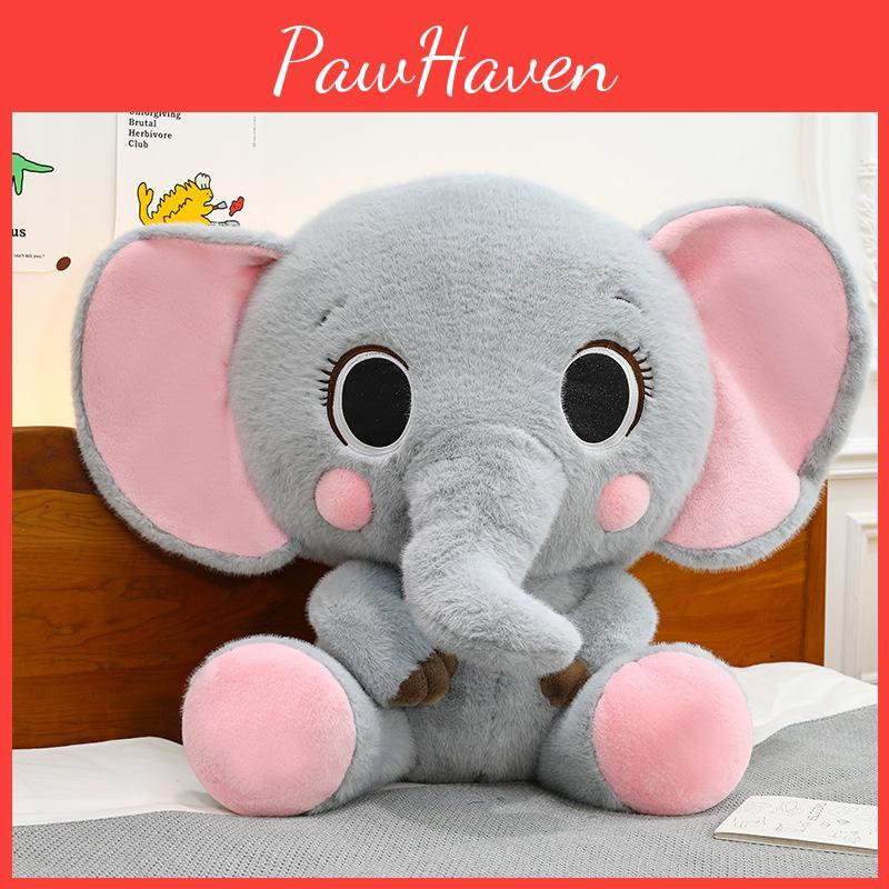 Elephant Plush Toy Cute Cartoon Accessory Ornament Children Birthday Presents
