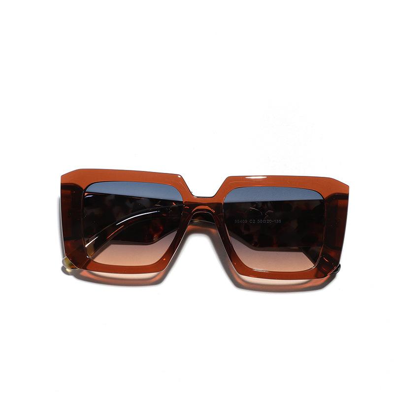 Oversized Frame Square Sunglasses Retro Trendy Men'S And Women'S Sunglasses Style Glasses