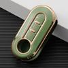 For Fiat 500 Ducato Punto Panda Lancia Musa Key Case Key Cover TPU Fob 3 Button Holder Shell Protector Car Interior Accessories