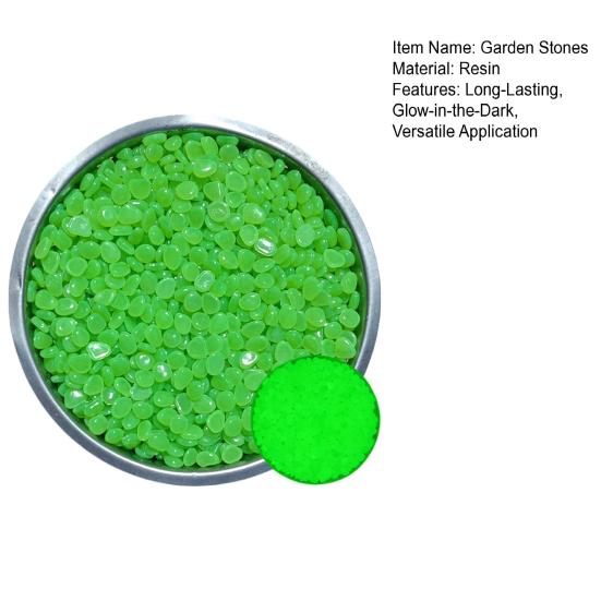 Glow-in-the-Dark Garden Stones Colorful Decorative Aquarium Pebbles Fish Tank Rocks 0.8-1.1cm Luminous Pebbles for Outdoor Walkway Aquarium Landscape