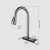 Pull-out 360° Rotating Stainless Steel Kitchen Faucet - Extendable Sink Faucet In Black/Gun Grey/Brushed/Chrome Finishes