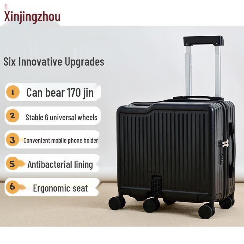 Xinjingzhou Kids Ride-On Lightweight Travel Suitcase 18 inches