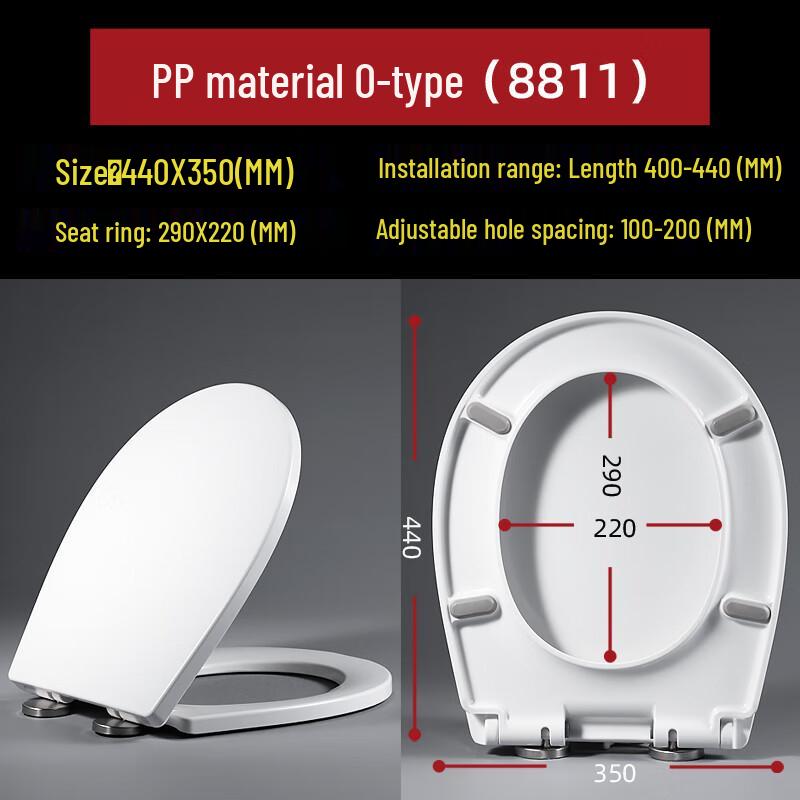 Homeglen Universal Soft-Close Toilet Seat