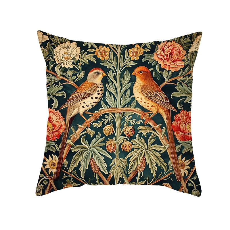 New Autumn Home Pillow Cushion Cover Natural Flower Print Nap Sofa Car Gift Pillow Cushion