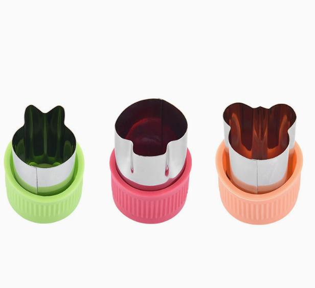 Small Stainless Steel PP Hand Guard 3-Piece Set, Cookie Mold One Size