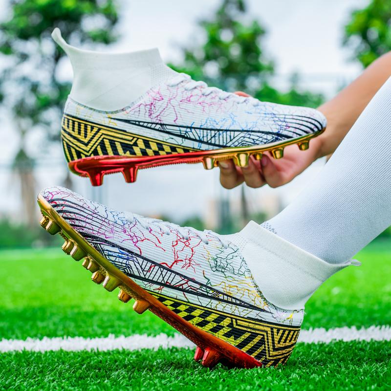 Scarpe da Calcio Moda Unisex Scarpe da Calcio Tacchetti da Calcio Stivaletti da Calcio Allenamento Giovani Sneakers Scarpe Sportive Outdoor Ronaldo