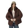 Winter New Women's Fake Two-piece Splicing Plush Hooded Cotton-padded Clothes