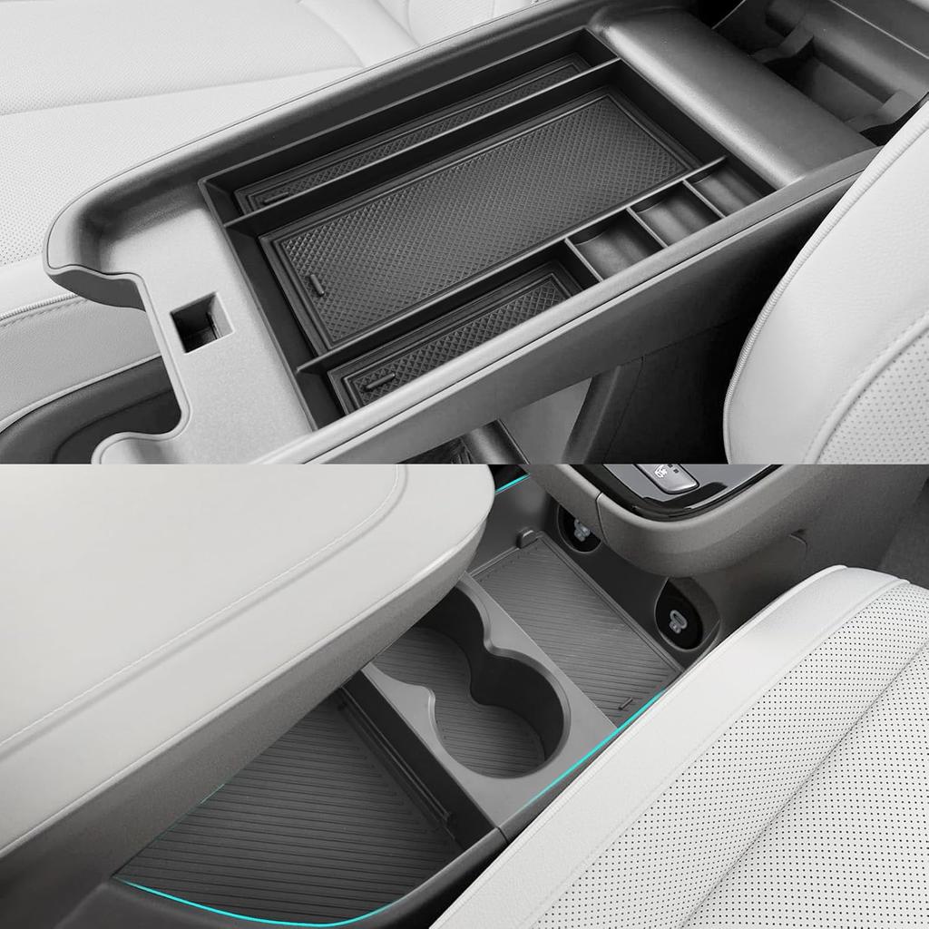 SHAOHAO for 2025 2026 Hyundai Tucson Lower Organizer for 2025 2026 Hyundai Tucson Accessories (Limited/Hybrid) Under Console Organizer Space Expand