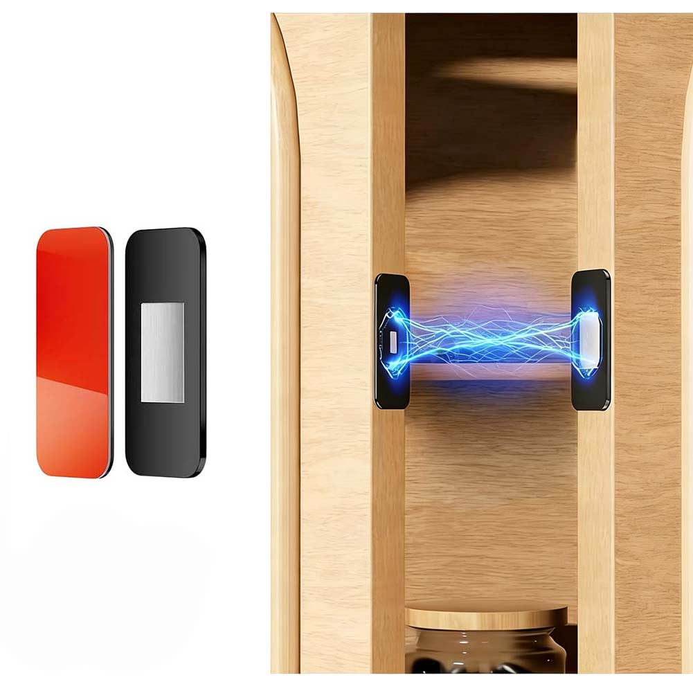 Magnetic For Cabinet Latch 4 Pairs Stainless Steel Strong Magnet for Wardrobe Closet For Cabinet and RV Door Security