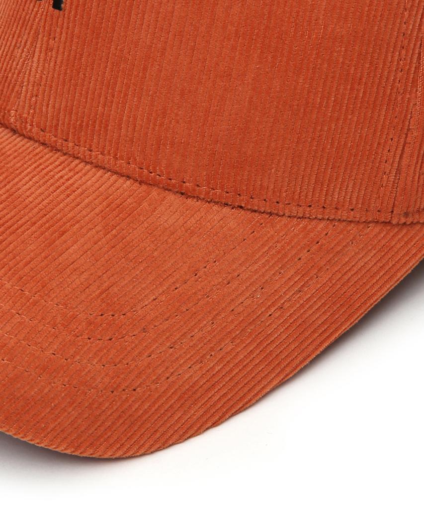 Eondeokeonteulol Corduroy Logo Ball Cap Small Logo / Hard Top B B / Cd / Orange