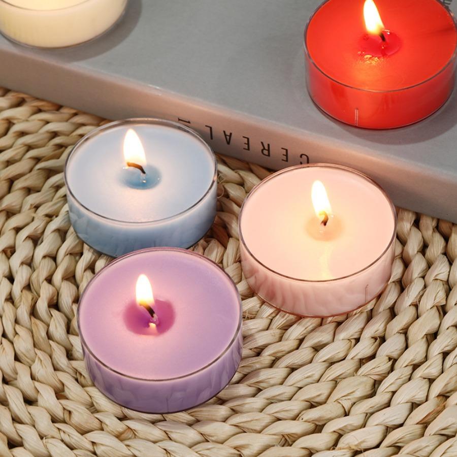 6pc Highly Scented Tealight Candle, Pleasant Fragrance Candle, For Home Décor, Wedding, Party, Holiday, Spa& Aromatherapy
