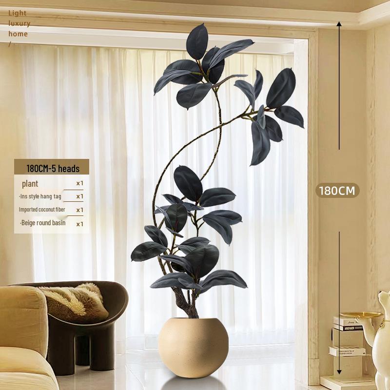 Luxurious Large Faux Green Plant Decoration for Indoor Use
