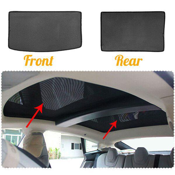 Tesla Model 3 Sunshade Set: Front & Rear Sunroofs, Rear Triangular Windows