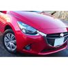 For Mazda 2 Demio 2015 2016 2017 2018   ABS Chrome Front Headlight Eyebrow Strips Cover Trims Car Styling Accessories