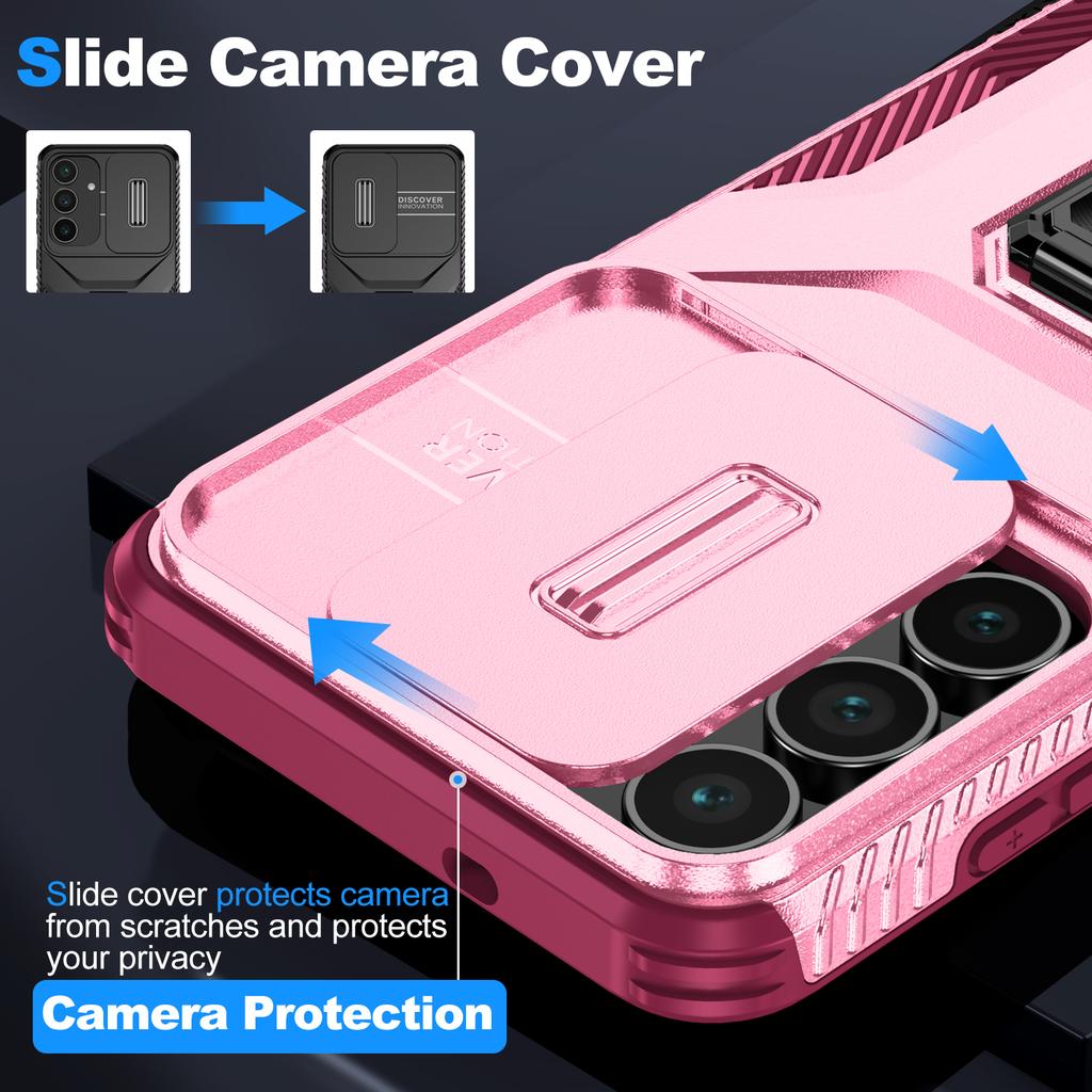 For Samsung Galaxy S25 FE Case Camshield Kickstand TPU + PC Anti-Slip Phone Cover