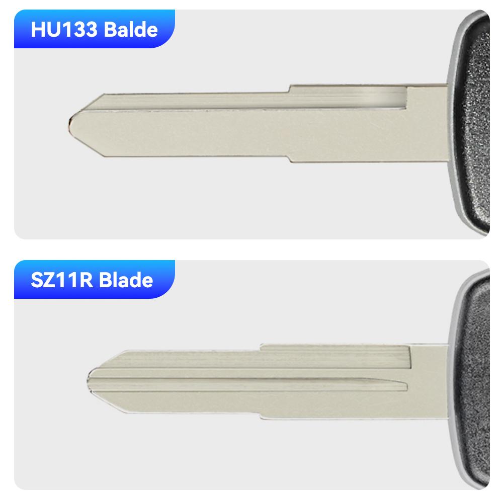 Aangepaste Vouwbare Afstandsbediening Auto Sleutelbehuizing Voor Suzuki Swift Sx4 Vitara Ignis Jimny Hu133R Blad 2 Knoppen Flip Sleutelbehuizing Cover