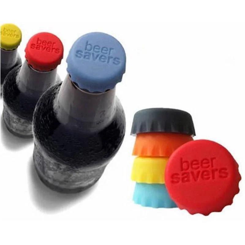 6 pcs/bag Silicone Wine Bottle Caps Creative Home Candy Color Beer Protector Sealing Stopper Wine Bottle Stopper
