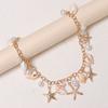 Lightweight Bag Accessory Shell Starfish Imitation Pearls Key Ring For Purse Or Phone Handmade Purse Accessories