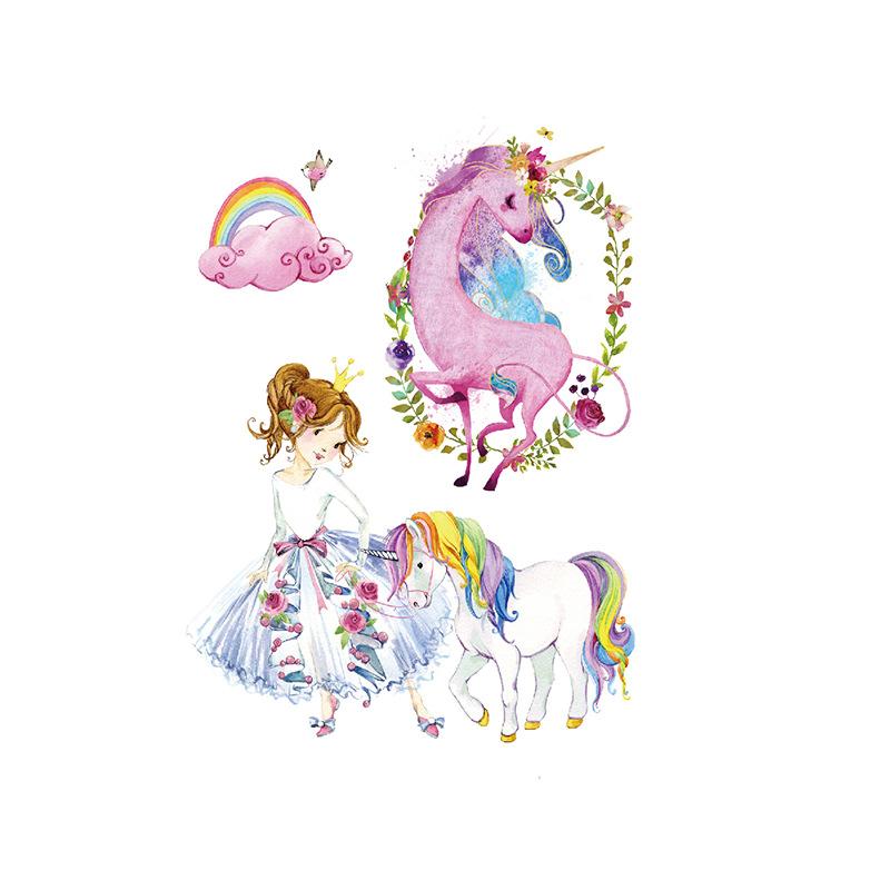 Elch Tattoo Aufkleber Schöne Frau Aquarell Wind Amazon Set Wasser Transfer Sexy Blume Arm Wasserdichter Tattoo Aufkleber