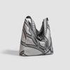 2025 Pony Totem Woven Linen Print Versatile Large Capacity Shoulder Canvas Tote Bag
