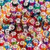 20pcs 14x9.3mm Resin Beads Gradient Color Big Hole Round Loose Spacer Beads for Jewelry Making DIY Bracelet Necklace Accessories
