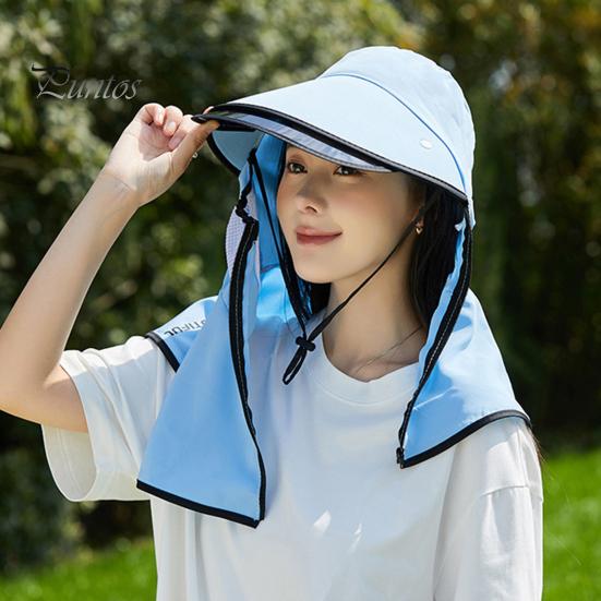 Women Outdoor Sun Hat Solid Color Baseball Cap Curved Brim UV Protection Modifying Hat Summer Accessory